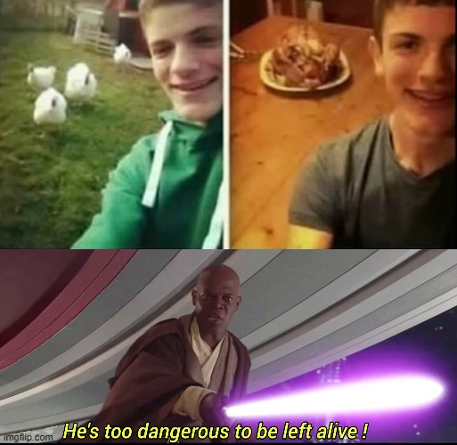 Savage Selfie | image tagged in he's too dangerous to be left alive | made w/ Imgflip meme maker