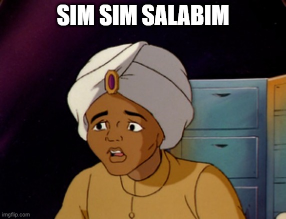 You Can Just Hear It | SIM SIM SALABIM | image tagged in classic cartoon | made w/ Imgflip meme maker