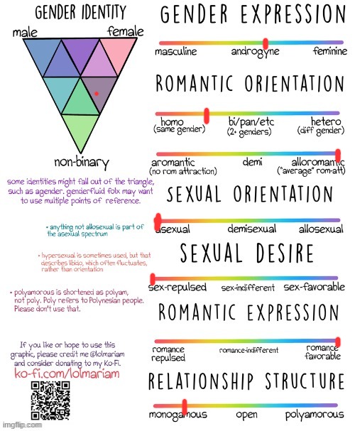 Gender and Sexuality Spectrum | image tagged in gender and sexuality spectrum | made w/ Imgflip meme maker