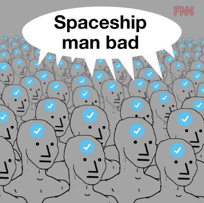 Spaceship man bad Blank Meme Template