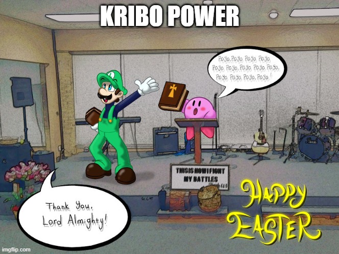 kirbo power | KRIBO POWER | image tagged in funny | made w/ Imgflip meme maker