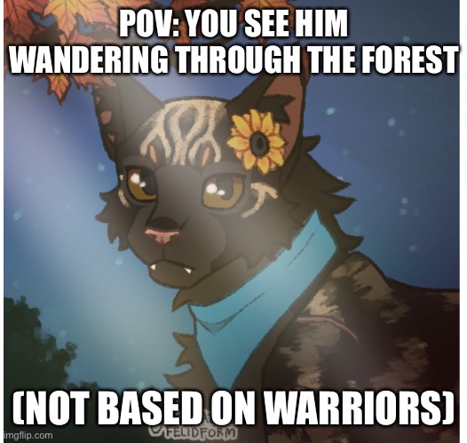 POV: YOU SEE HIM WANDERING THROUGH THE FOREST; (NOT BASED ON WARRIORS) | made w/ Imgflip meme maker