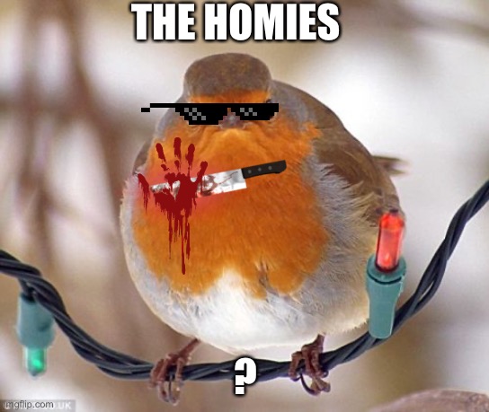 Bah Humbug | THE HOMIES; ? | image tagged in memes,bah humbug | made w/ Imgflip meme maker