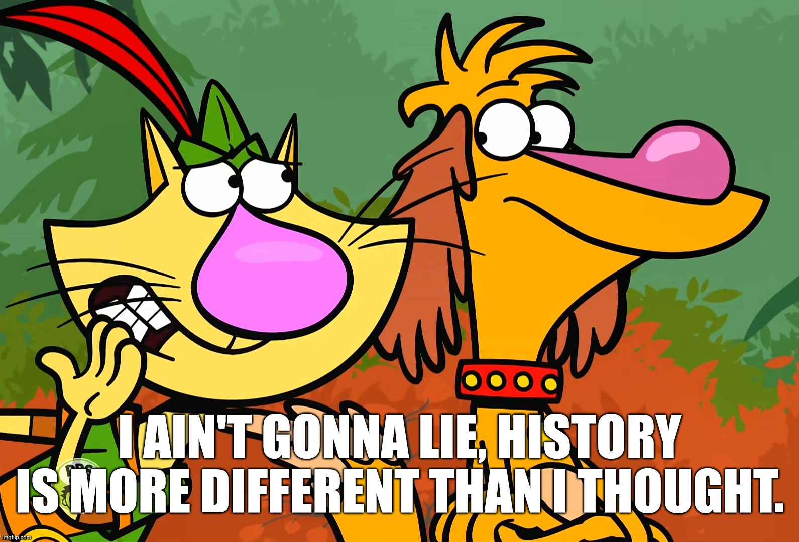 I AIN'T GONNA LIE, HISTORY IS MORE DIFFERENT THAN I THOUGHT. | made w/ Imgflip meme maker
