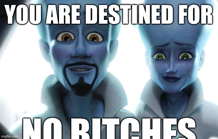 YOU ARE DESTINED FOR; NO BITCHFS | made w/ Imgflip meme maker