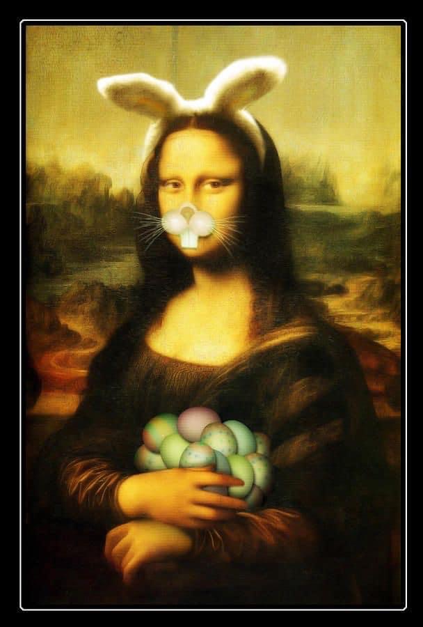 Easter Mona Lisa Blank Meme Template