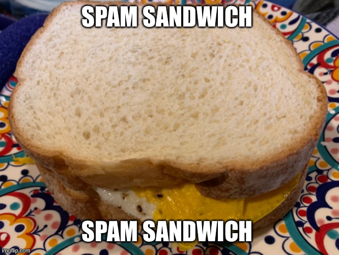 Y u m | SPAM SANDWICH; SPAM SANDWICH | made w/ Imgflip meme maker