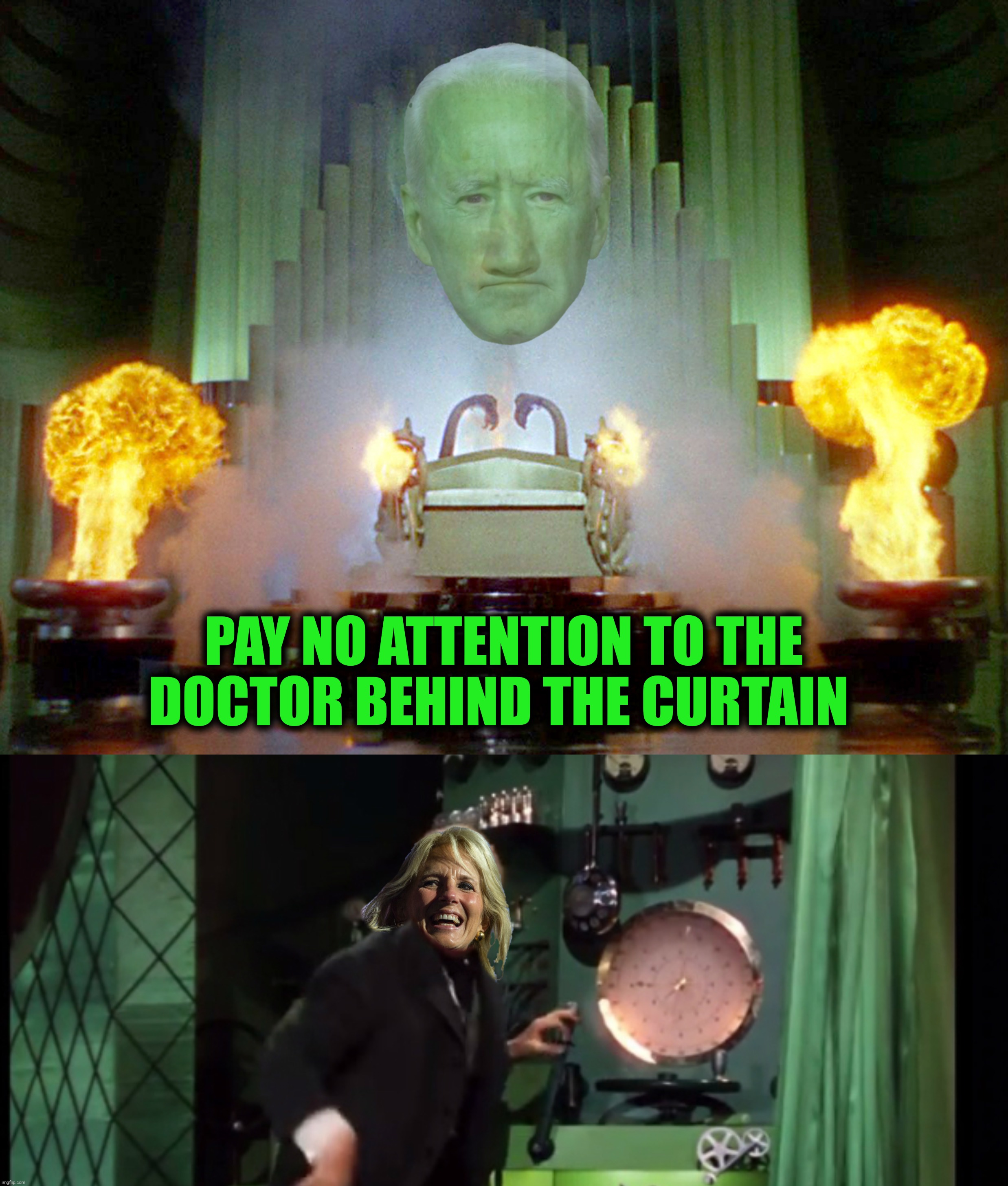 PAY NO ATTENTION TO THE DOCTOR BEHIND THE CURTAIN | made w/ Imgflip meme maker