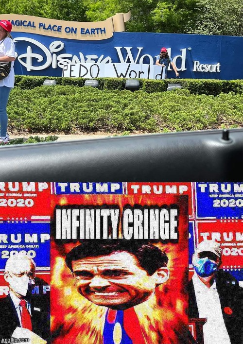 MAGAworld goes to war with… Disney! lol! | image tagged in disney pedo world,giuliani infinity cringe deep-fried | made w/ Imgflip meme maker