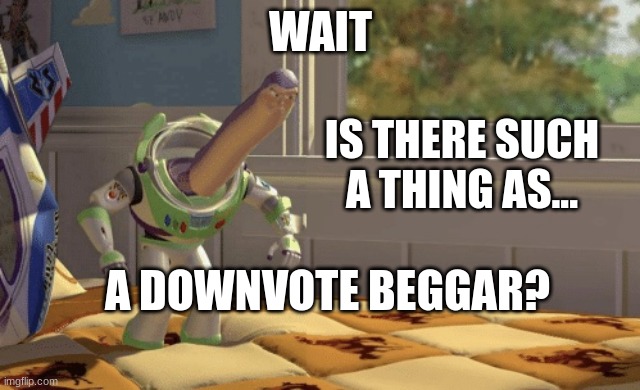 Hmm yes | WAIT IS THERE SUCH A THING AS... A DOWNVOTE BEGGAR? | image tagged in hmm yes | made w/ Imgflip meme maker