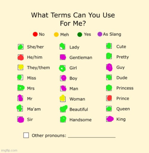 pronouns :D | image tagged in pronouns sheet,lgbtq,lgbt | made w/ Imgflip meme maker