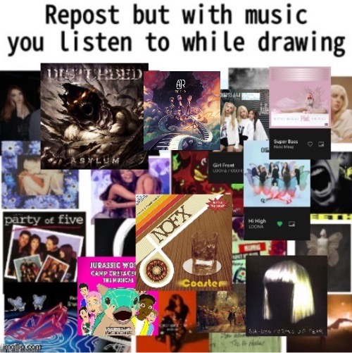 repost with moosic | image tagged in music,drawing | made w/ Imgflip meme maker