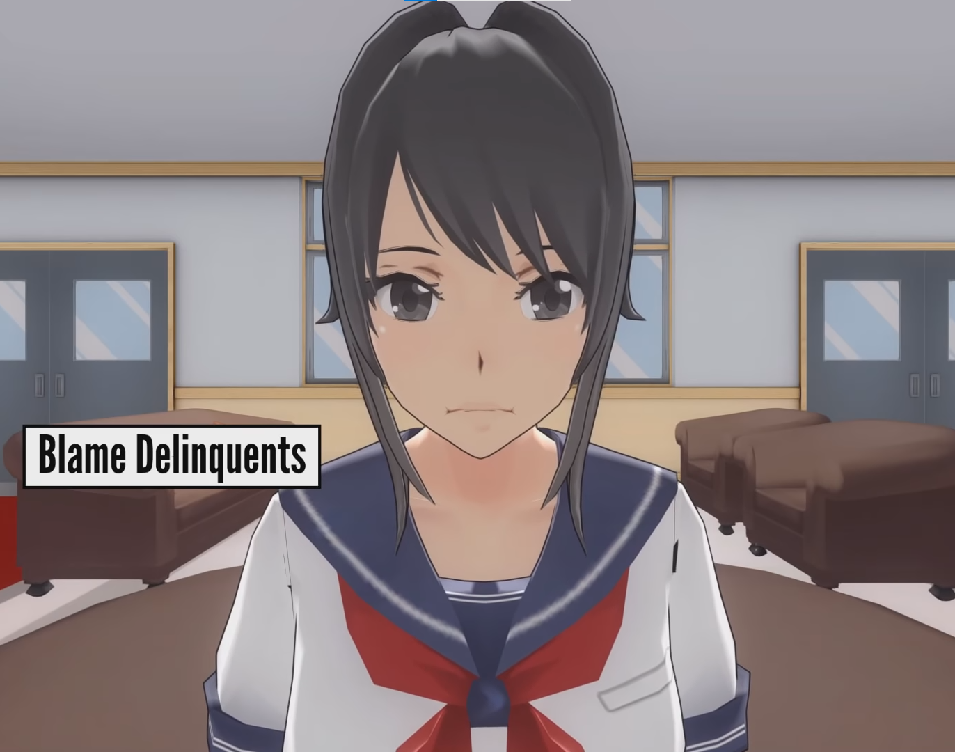 High Quality Blame Delinquents Blank Meme Template