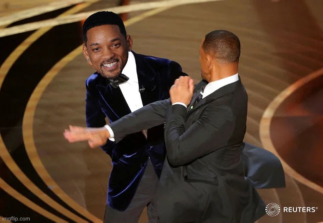 Will Smith punching Chris Rock | image tagged in will smith punching chris rock | made w/ Imgflip meme maker