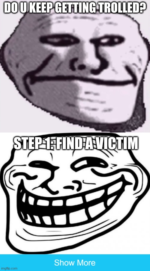 Troll face becoming sad on Make a GIF