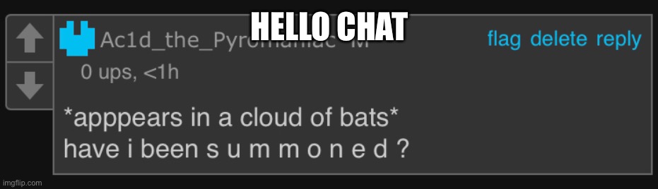 HELLO CHAT | made w/ Imgflip meme maker