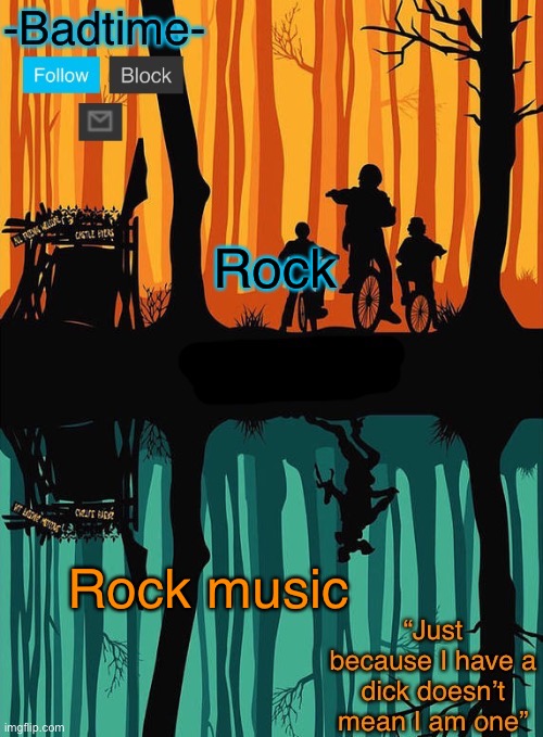 You suck | Rock; Rock music | image tagged in you suck | made w/ Imgflip meme maker
