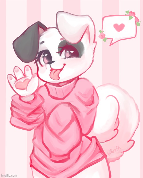 *Woof* (By Valeria_Fills) | image tagged in furry,femboy,cute,doggo,sweater | made w/ Imgflip meme maker