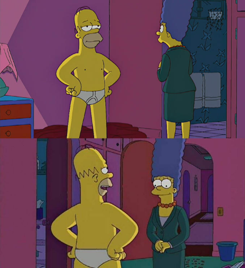 High Quality Homer not fat Blank Meme Template