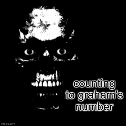 counting to graham's number | made w/ Imgflip meme maker