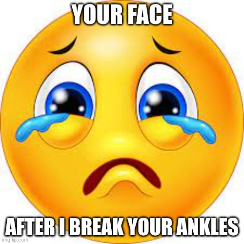 boty | YOUR FACE; AFTER I BREAK YOUR ANKLES | image tagged in big booty | made w/ Imgflip meme maker