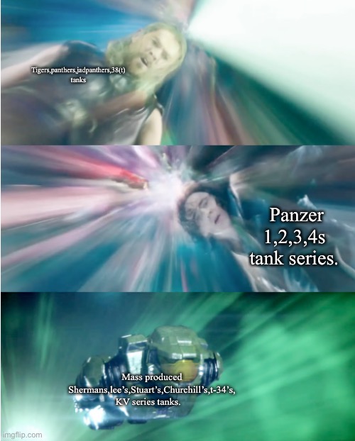 Chief Chasing Thor and Loki | Tigers,panthers,jadpanthers,38(t) tanks; Panzer 1,2,3,4s tank series. Mass produced Shermans,lee’s,Stuart’s,Churchill’s,t-34’s, KV series tanks. | image tagged in chief chasing thor and loki | made w/ Imgflip meme maker