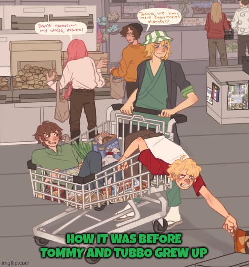 Still getting over that Tommy is an adult now as well | HOW IT WAS BEFORE TOMMY AND TUBBO GREW UP | image tagged in dream smp,cartoon,funny,memes | made w/ Imgflip meme maker