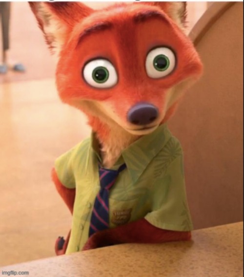 nick wilde big eyes | image tagged in nick wilde big eyes | made w/ Imgflip meme maker