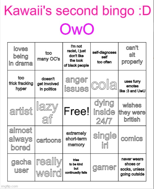 i dont wanna talk to anyone who has a bingo on this | image tagged in i wanna be a rotten crouton on the floor because yes | made w/ Imgflip meme maker