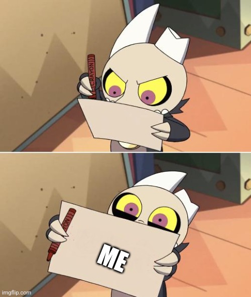 King Writing Owl House | ME | image tagged in king writing owl house | made w/ Imgflip meme maker