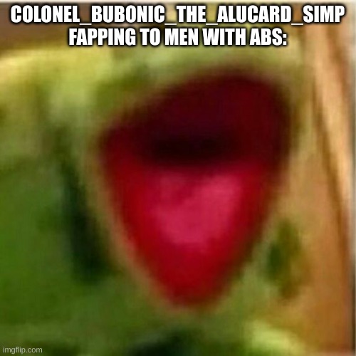 AHHHHHHHHHHHHH | COLONEL_BUBONIC_THE_ALUCARD_SIMP FAPPING TO MEN WITH ABS: | image tagged in ahhhhhhhhhhhhh | made w/ Imgflip meme maker