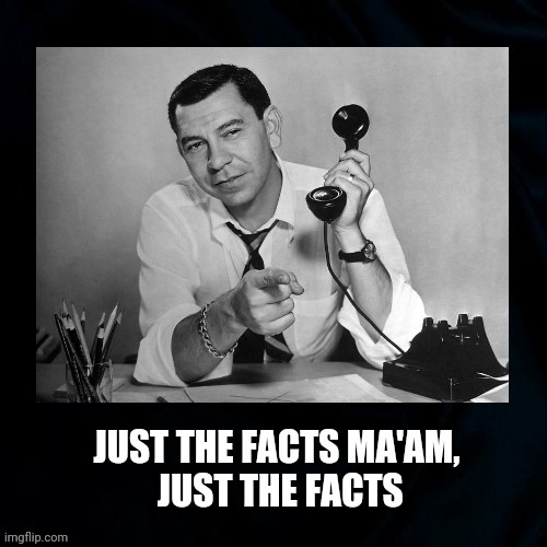 Just the facts | image tagged in memes | made w/ Imgflip meme maker