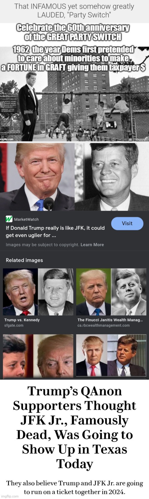 Huh?  What is happening over there? | image tagged in jfk,djt,5150,signal 20 | made w/ Imgflip meme maker