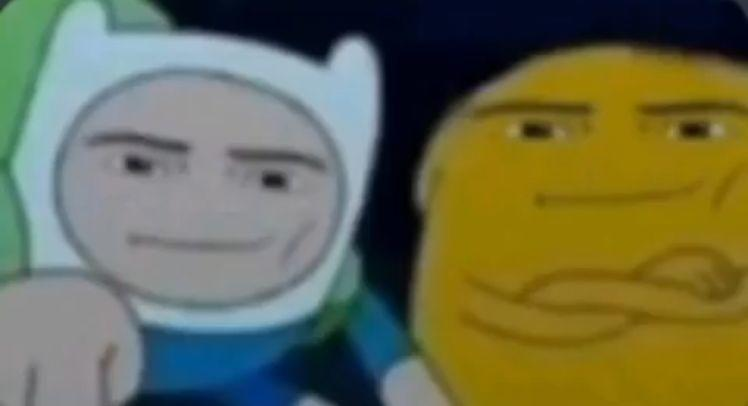 man face adventure time Meme Generator - Imgflip