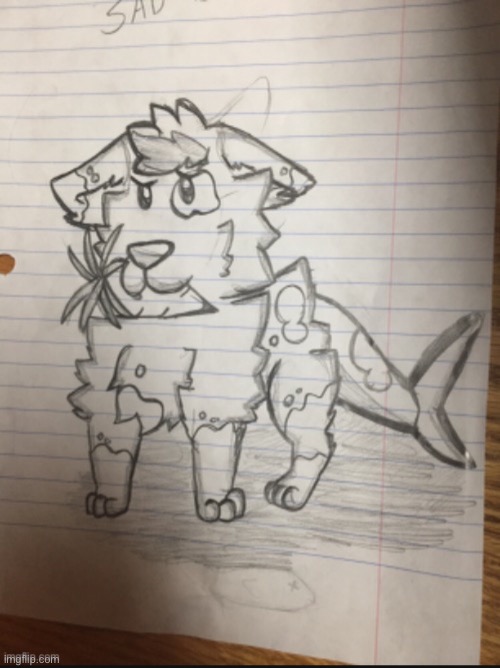 I drew this in class and love t so much! | image tagged in art,doggo | made w/ Imgflip meme maker