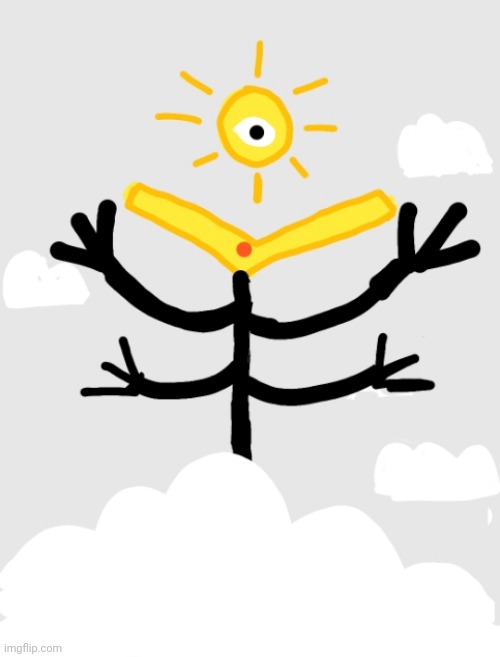 God of the sun | image tagged in drawings,sun | made w/ Imgflip meme maker