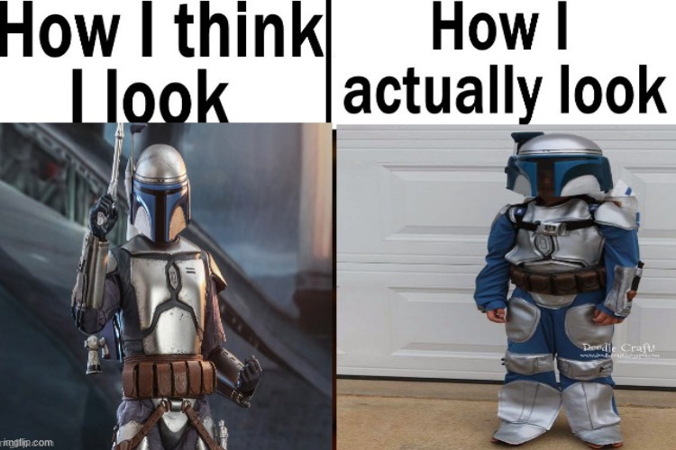 this is me every halloween | image tagged in jango fett,star wars prequels | made w/ Imgflip meme maker