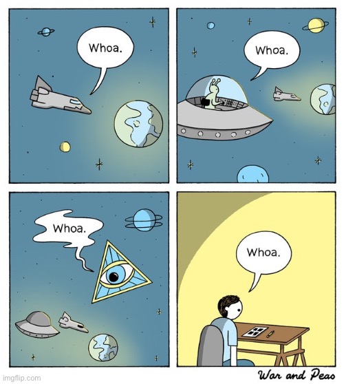 whoa | image tagged in comics,whoa,funny,memes,space | made w/ Imgflip meme maker