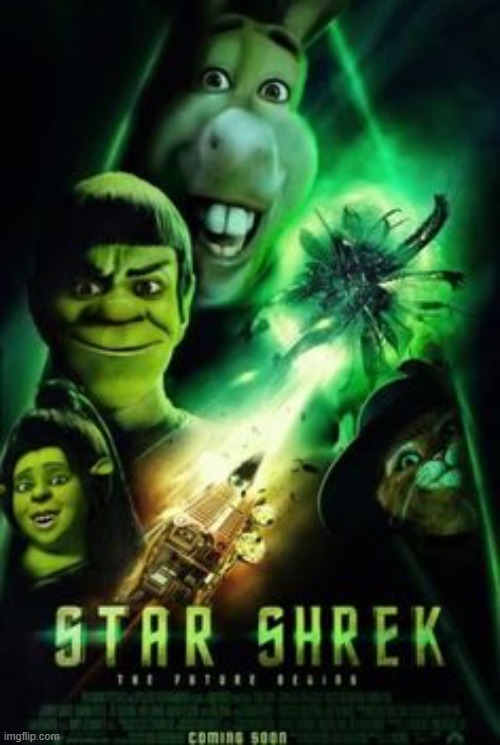 sorry for low quality | image tagged in star,shrek | made w/ Imgflip meme maker