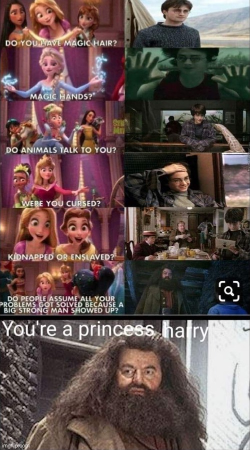 “Your a princess Harry” | image tagged in memes,oh my god,harry potter,your a wizard harry | made w/ Imgflip meme maker