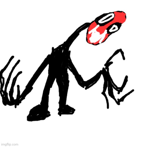 I drew the skinwalker | image tagged in memes,blank transparent square | made w/ Imgflip meme maker