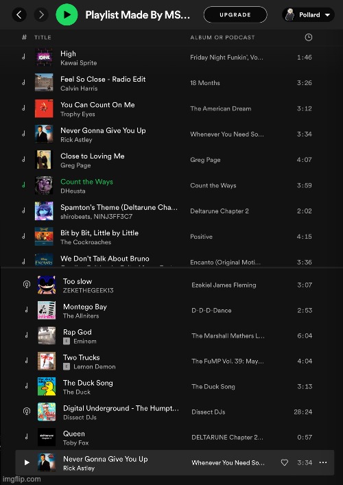 Playlist is done, you can add more by commenting or listen to it in the link in the comments. | image tagged in memes,unfunny,this sucks,your music taste sucks | made w/ Imgflip meme maker