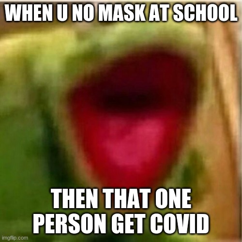 AHHHHHHHHHHHHH | WHEN U NO MASK AT SCHOOL; THEN THAT ONE PERSON GET COVID | image tagged in ahhhhhhhhhhhhh | made w/ Imgflip meme maker