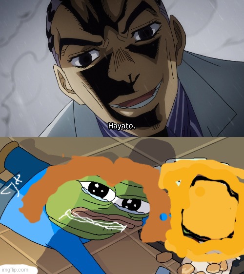 hayato | image tagged in jojo's bizarre adventure | made w/ Imgflip meme maker