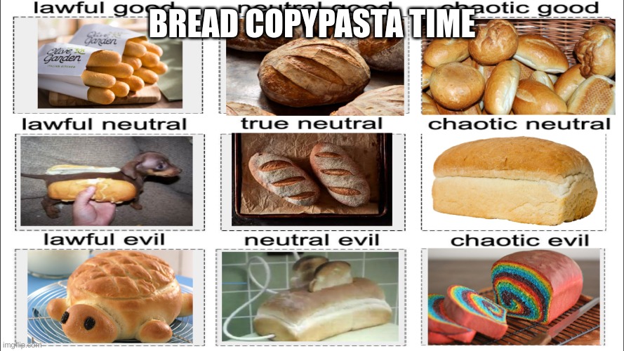 im kidding | BREAD COPYPASTA TIME | image tagged in im not joking | made w/ Imgflip meme maker