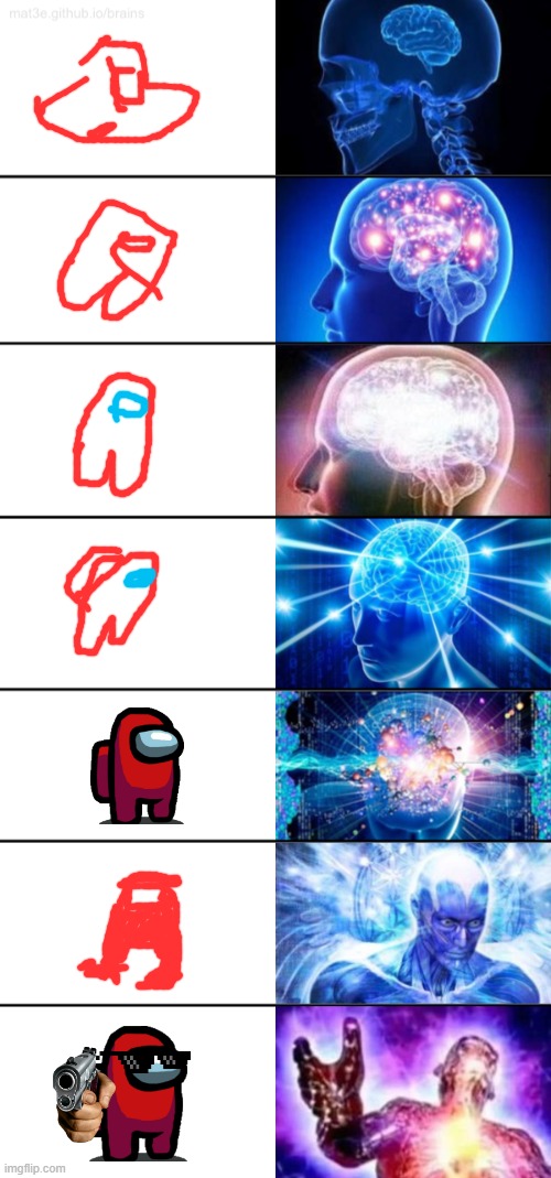 7-Tier Expanding Brain | image tagged in 7-tier expanding brain | made w/ Imgflip meme maker