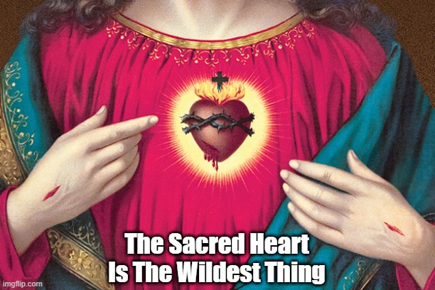 The Sacred Heart Is The Wildest Thing | The Sacred Heart
Is The Wildest Thing | image tagged in the sacred heart | made w/ Imgflip meme maker