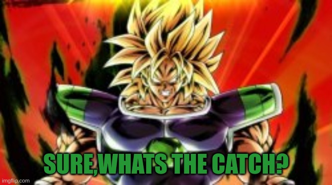 . | SURE,WHATS THE CATCH? | made w/ Imgflip meme maker