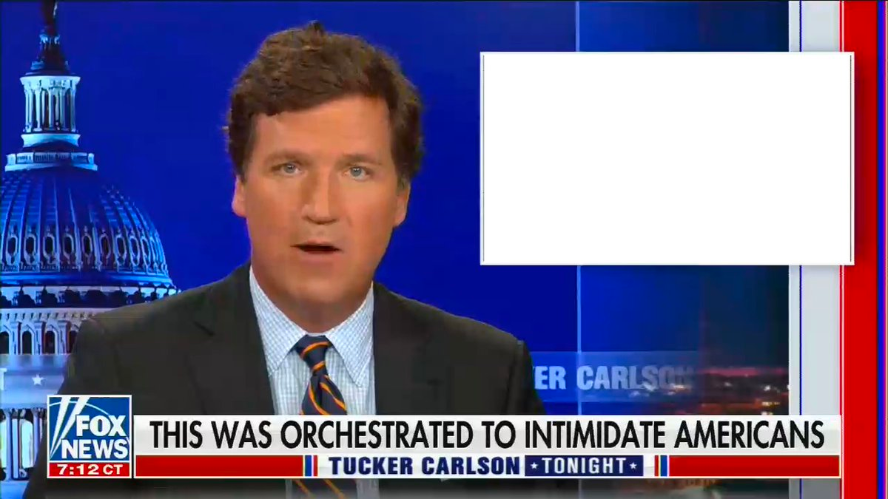 Tucker Carlson Intimidation Blank Meme Template