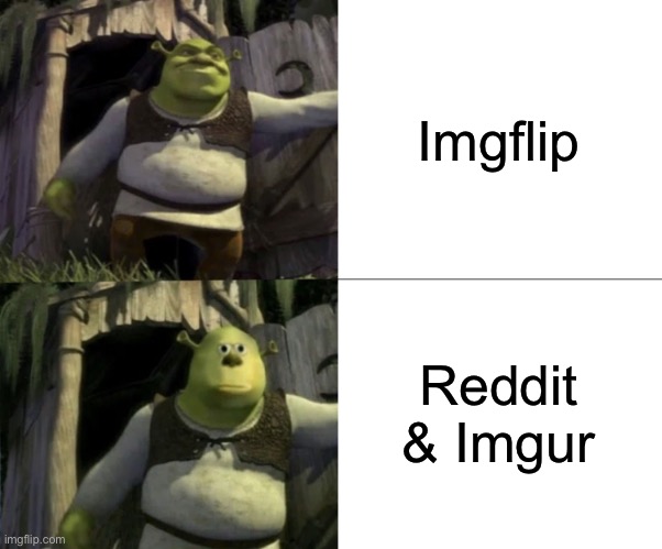 Shocked Shrek Face Swap | Imgflip Reddit & Imgur | image tagged in shocked shrek face swap | made w/ Imgflip meme maker